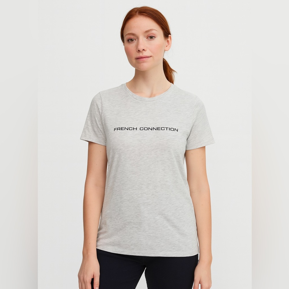 3/$30 - French Connection FCUK Light Gray Beige  T-Shirt